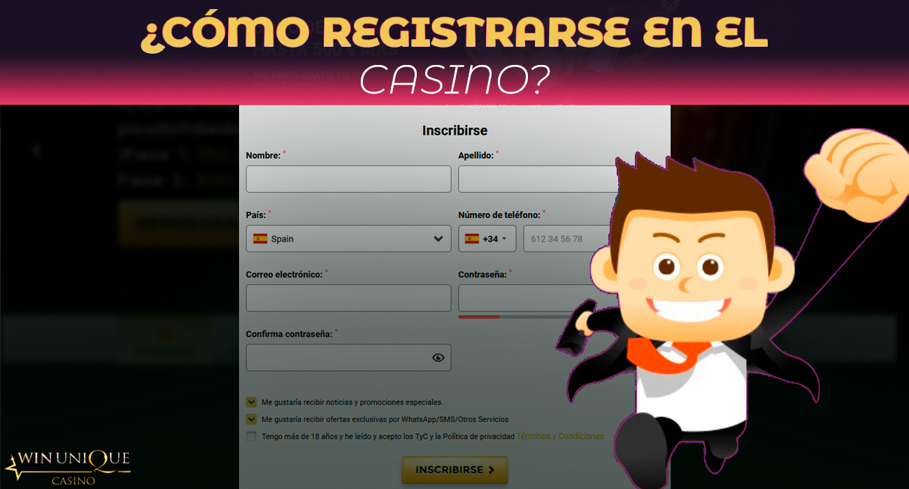 Instrucciones paso a paso para registrarse en el sitio web de winuniquecasino.